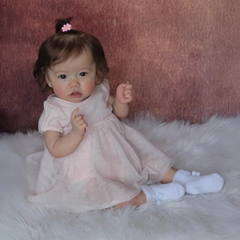Eyes Blinking Reborn Baby Doll with Bright and Clear Eyes, photograph 6
