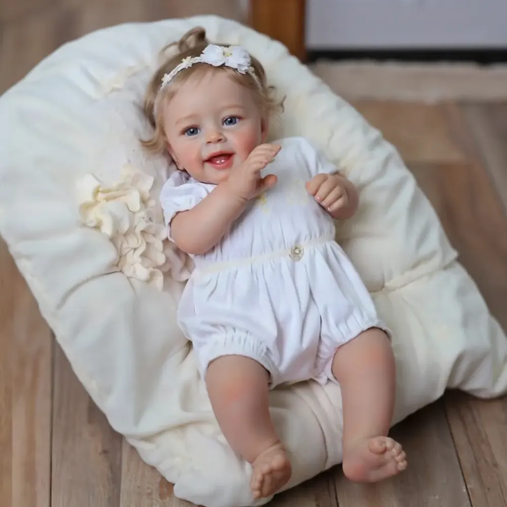 Eyes can Open and Close-2024 New Arrival Function 20" Reborn Baby Doll Girl Hilary, photograph 3