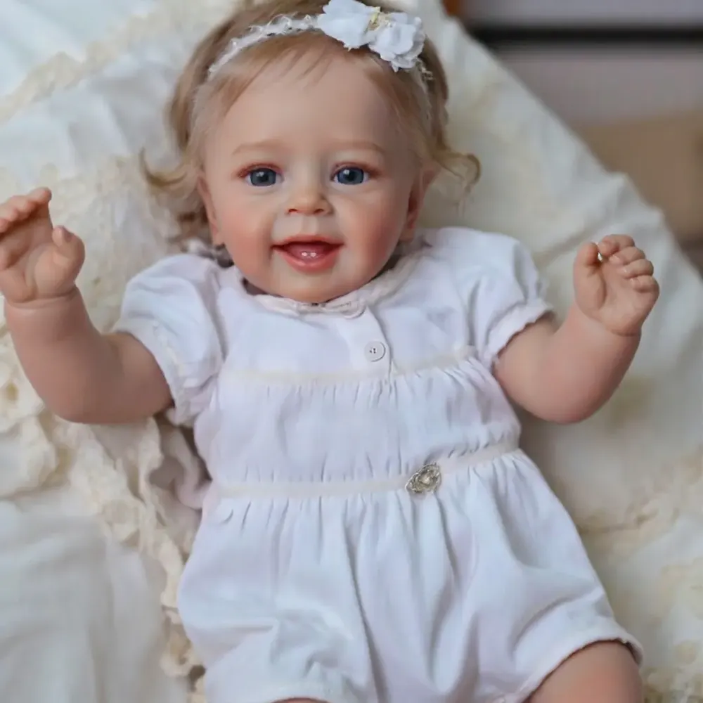 Eyes can Open and Close-2024 New Arrival Function 20" Reborn Baby Doll Girl Hilary, photograph 5