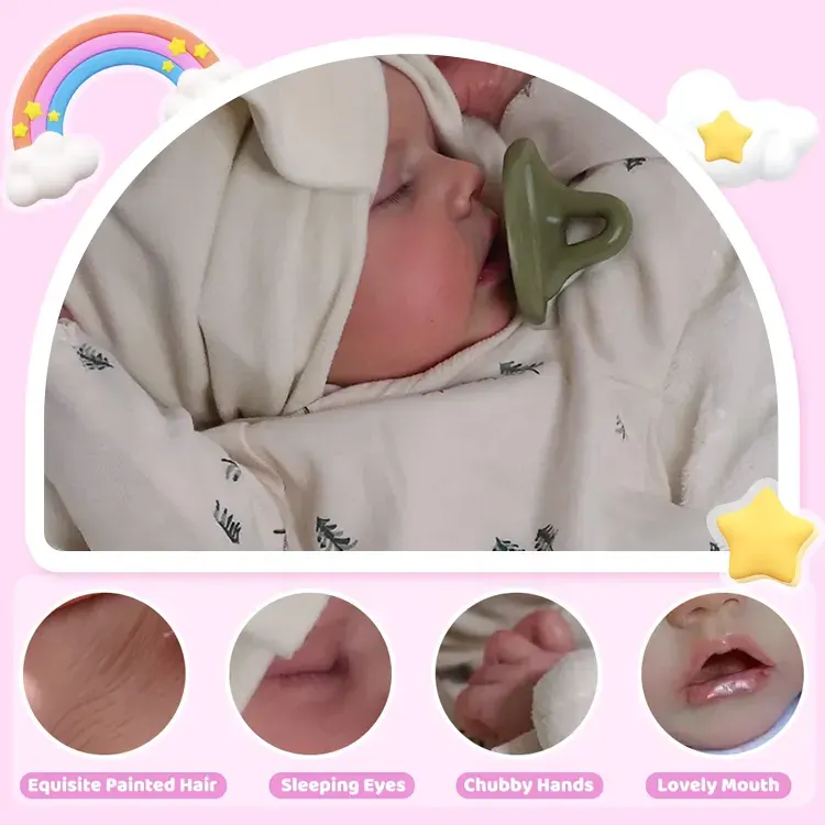 Eyes can Opened & Closed-Super Lovely 17" Lifelike Realistic Girl Doll, photograph 2
