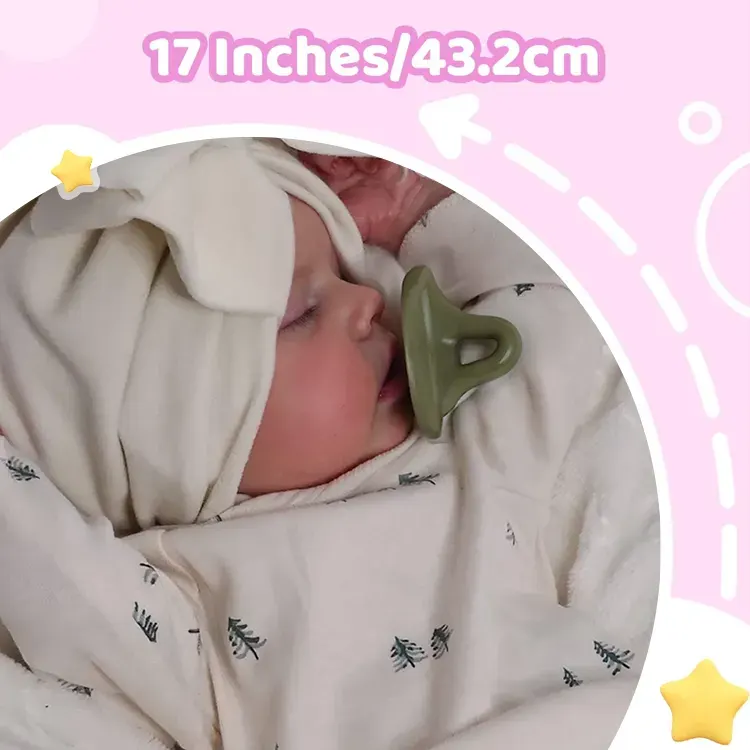 Eyes can Opened & Closed-Super Lovely 17" Lifelike Realistic Girl Doll, photograph 3