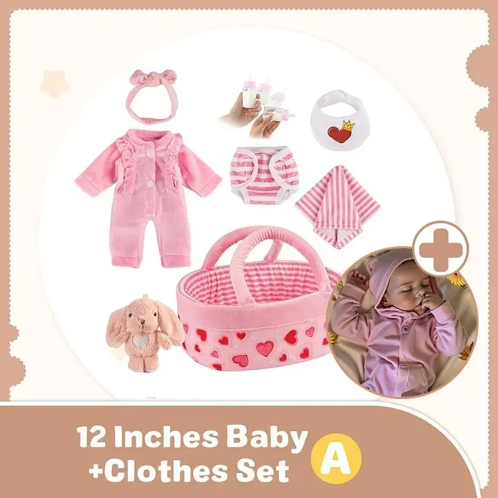 12"&16" Flexible Full Body Silicone Reborn Newborn Girl Baby Doll Jianna, photograph 6