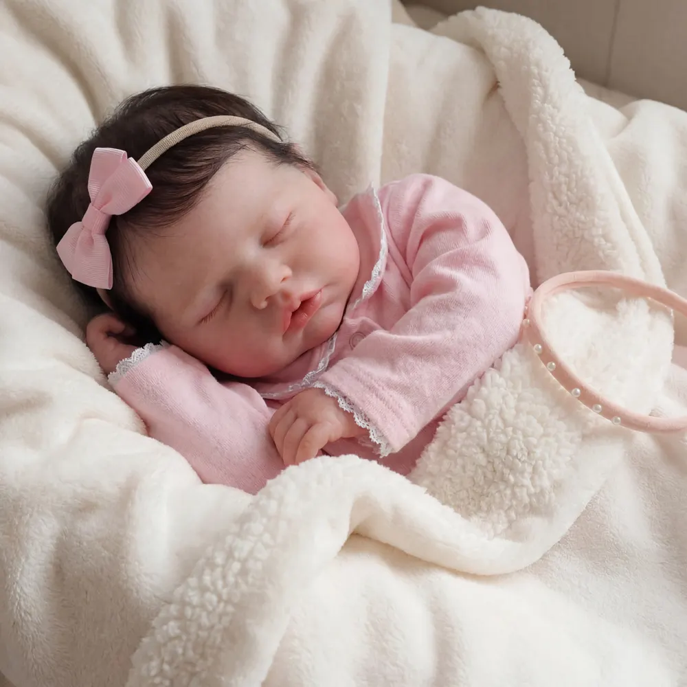 Flexible Silicone Baby Doll Rory Full Body Handmade 6–16" Newborn Girl Toy