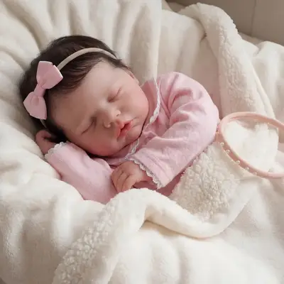 Flexible Silicone Baby Doll Rory Full Body Handmade 6–16" Newborn Girl Toy