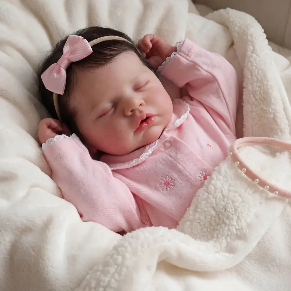 Flexible Silicone Baby Doll Rory Full Body Handmade 6–16" Newborn Girl Toy, photograph 2