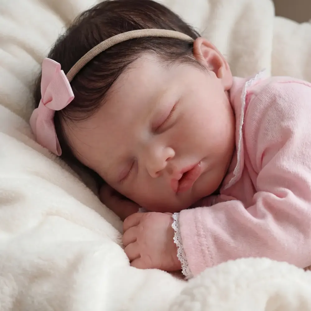 Flexible Silicone Baby Doll Rory Full Body Handmade 6–16" Newborn Girl Toy, photograph 3