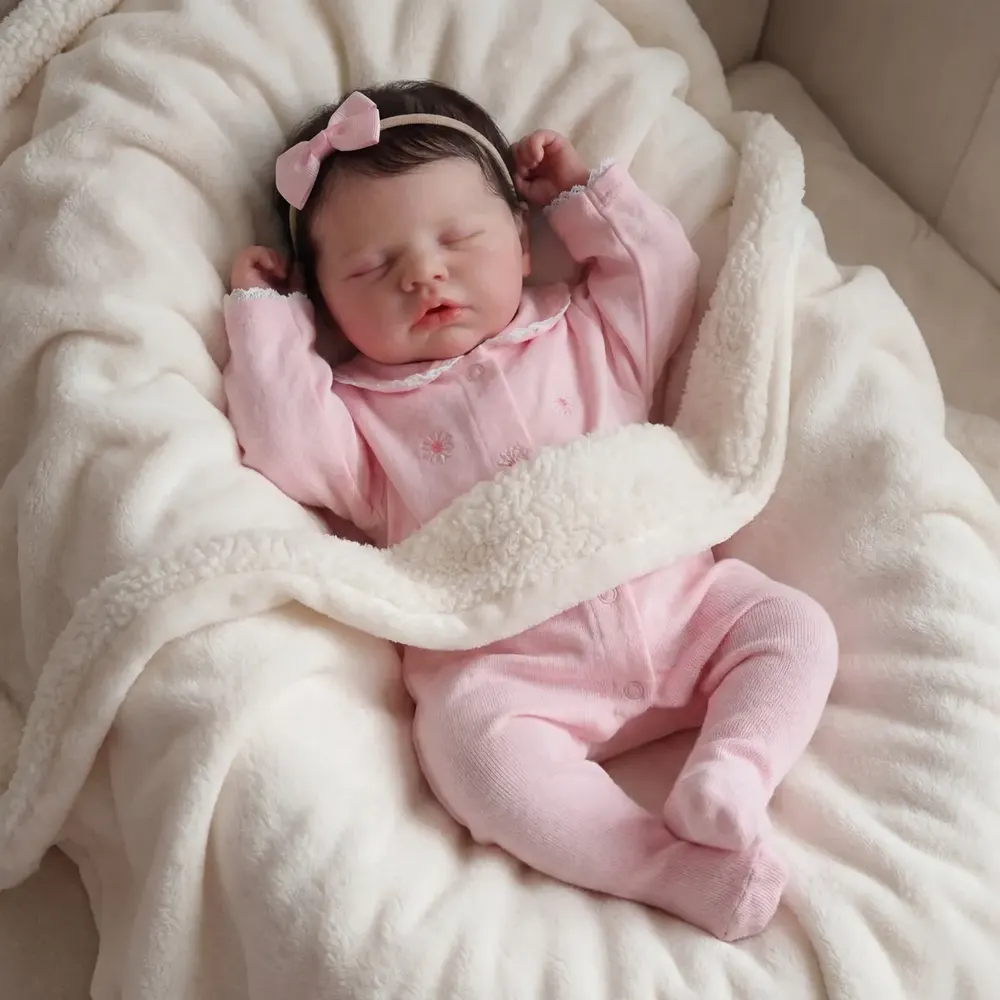 Flexible Silicone Baby Doll Rory Full Body Handmade 6–16" Newborn Girl Toy, photograph 4