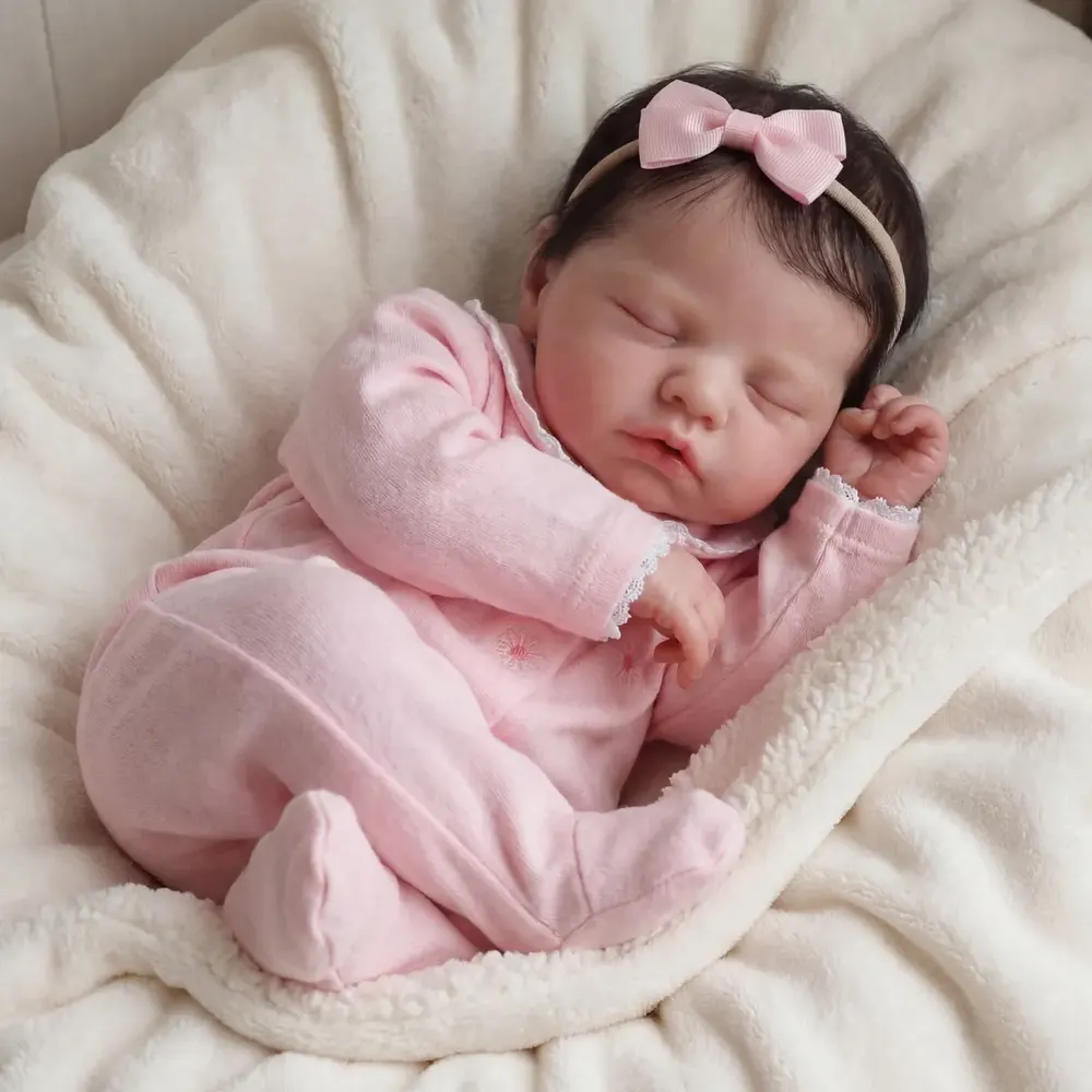 Flexible Silicone Baby Doll Rory Full Body Handmade 6–16" Newborn Girl Toy, photograph 6