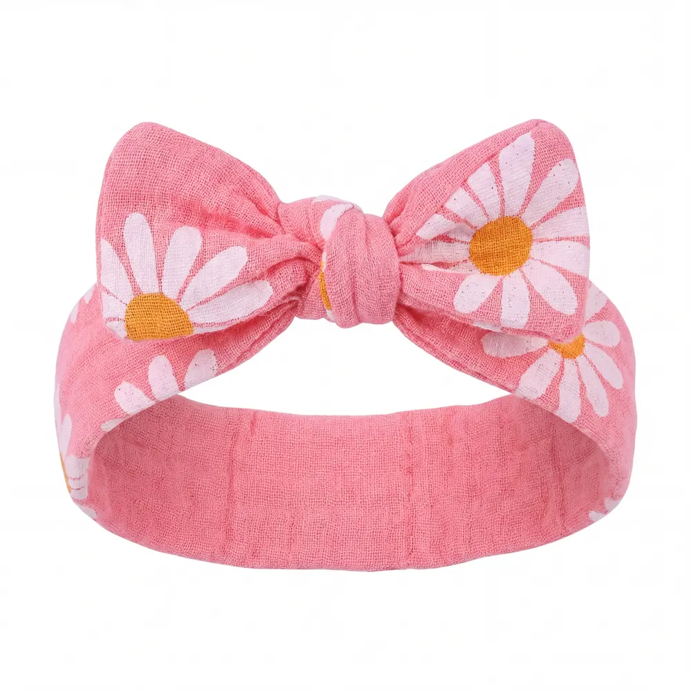 12"/16" Pink daisy floral print Set Adorable Spring Bodysuit for Reborn Babies, photograph 3
