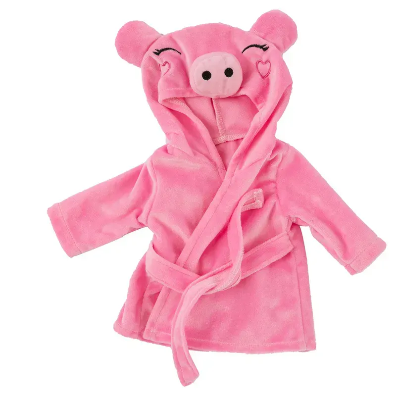 16" Full Body Silicone Baby Pink Pig Nightgown Clothes Accessories