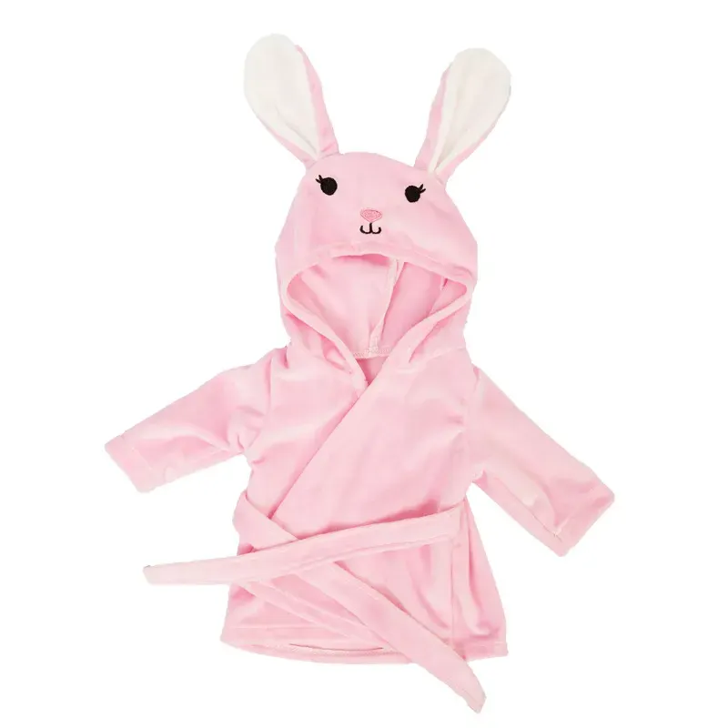 16" Full Body Silicone Baby Pink Rabbit Nightgown Clothes Accessories