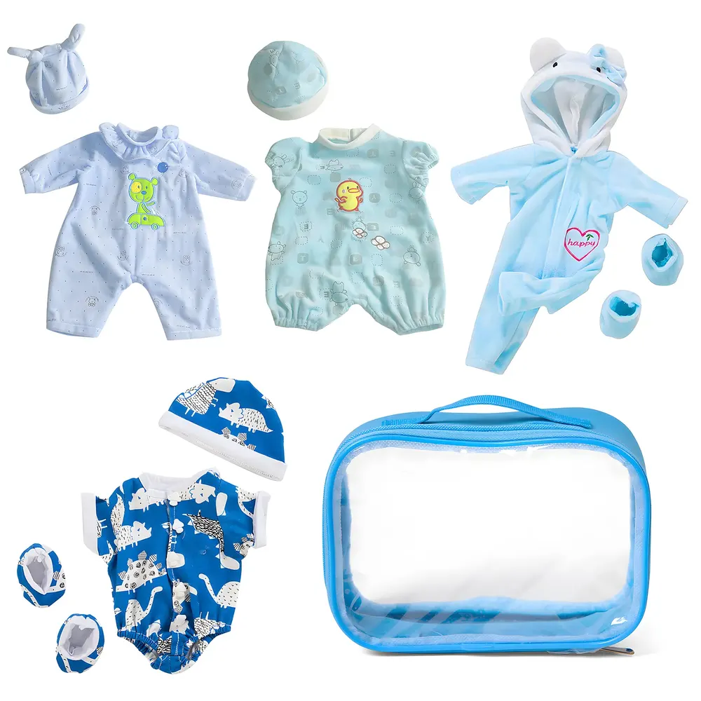 16" Reborn Doll Specials Accessories Multi-style Clothing Set For Boys 5 Sets
