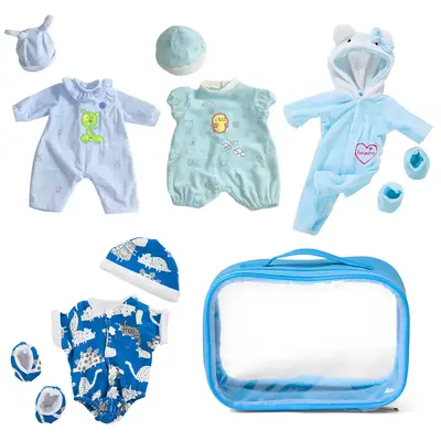 16" Reborn Doll Specials Accessories Multi-style Clothing Set For Boys 5 Sets