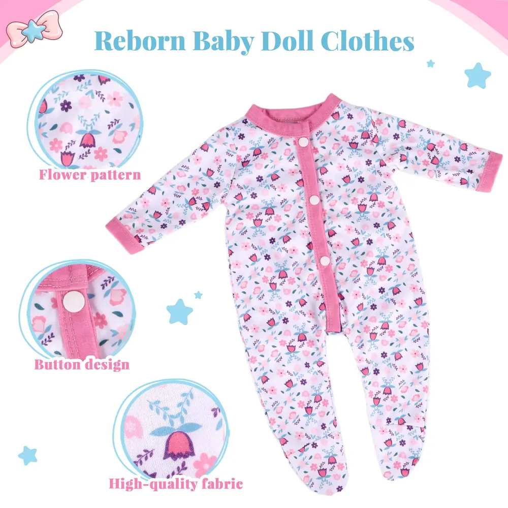 17-20" 4Pcs Reborn Doll Specials Accessories Multi-style Clothing Set For Girls, photograph 2