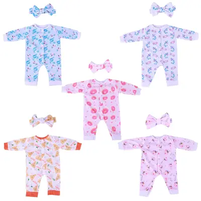17-22" Reborn Baby Doll Dessert Theme Set Donuts, Pizza, Milk, Candy