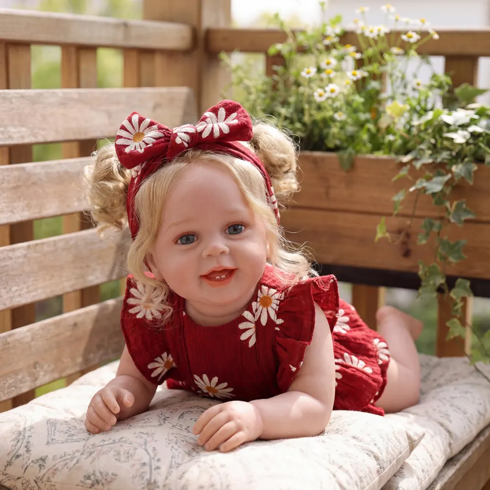 For Spring: 20" Reborn Baby Girl Toddler with Opened Blue Eyes