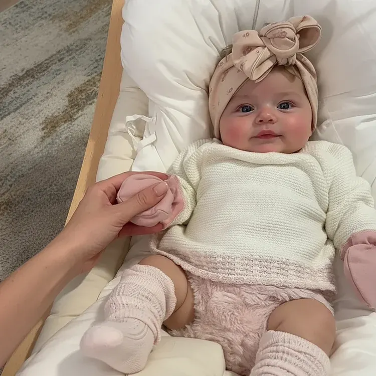 Full Body Silicone Newborn Doll with Drink & Wet, 12"/16"/20" Reborn Baby Girl, photograph 6