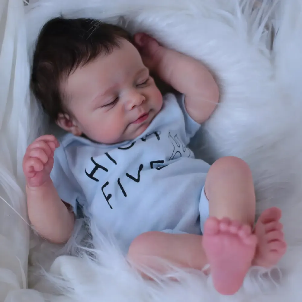 Full Body Silicone Reborn Baby Doll 12"/16" Ultra Realistic Girls & Boys—Ignatius, photograph 2