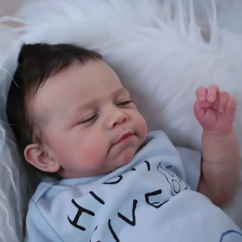 Full Body Silicone Reborn Baby Doll 12"/16" Ultra Realistic Girls & Boys—Ignatius, photograph 3