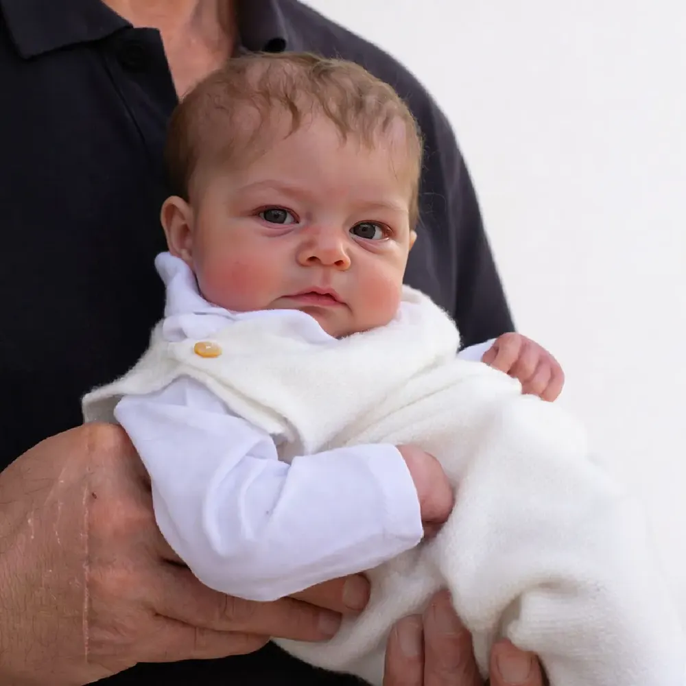 Full Body Silicone Reborn Baby Doll 12"/16" Ultra Realistic Newborn – Caius, photograph 5