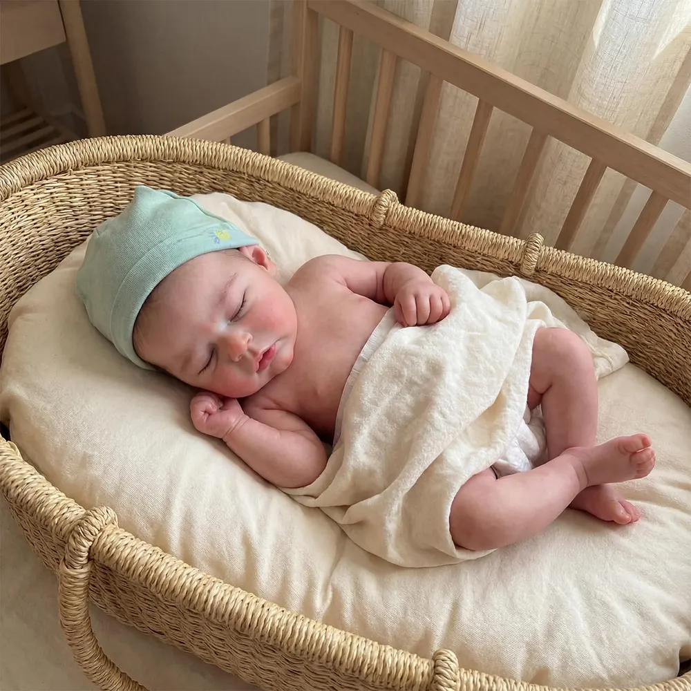 Full Body Silicone Reborn Baby Girl with Rooted Silky Hair, 12"/16" Cute Newborn, photograph 2