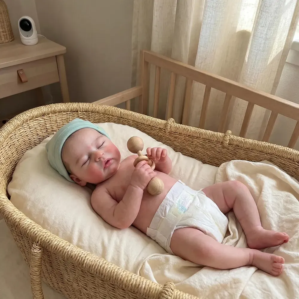Full Body Silicone Reborn Baby Girl with Rooted Silky Hair, 12"/16" Cute Newborn, photograph 6