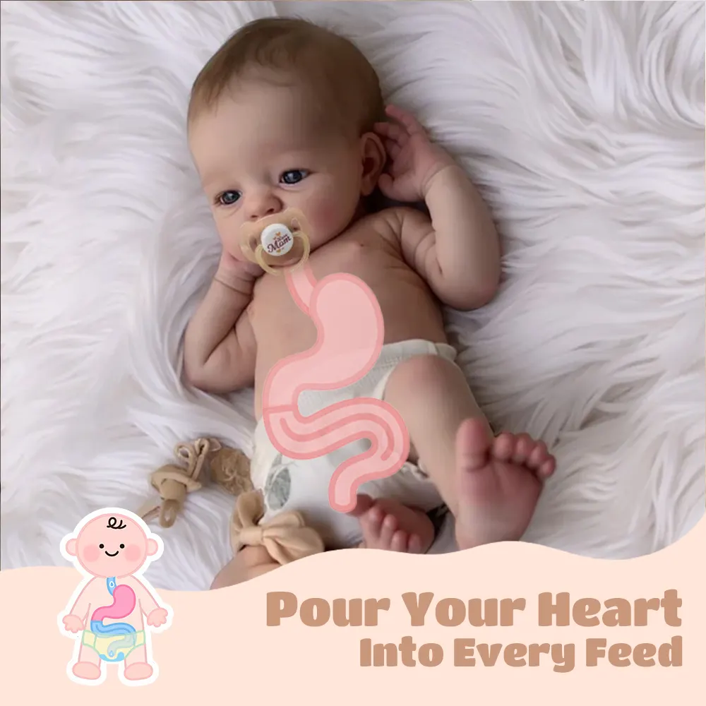 Full Body Silicone Reborn Dolls with Drink & Wet System, 12"/16" Girl