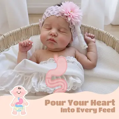 Full Body Silicone with Drink & Wet 12" & 16" Flexible and Soft Reborn Baby Doll