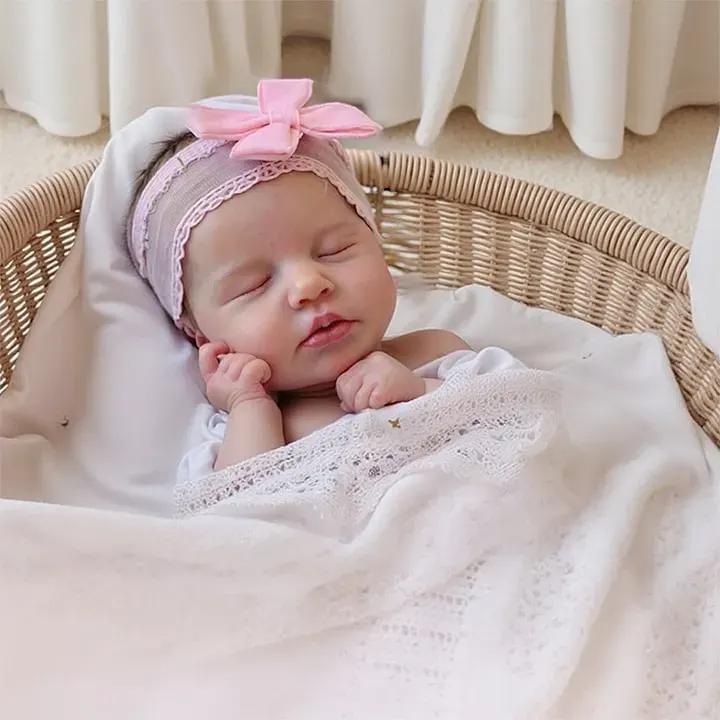 Full Body Silicone with Drink & Wet 12" & 16" Flexible and Soft Reborn Baby Doll, photograph 3