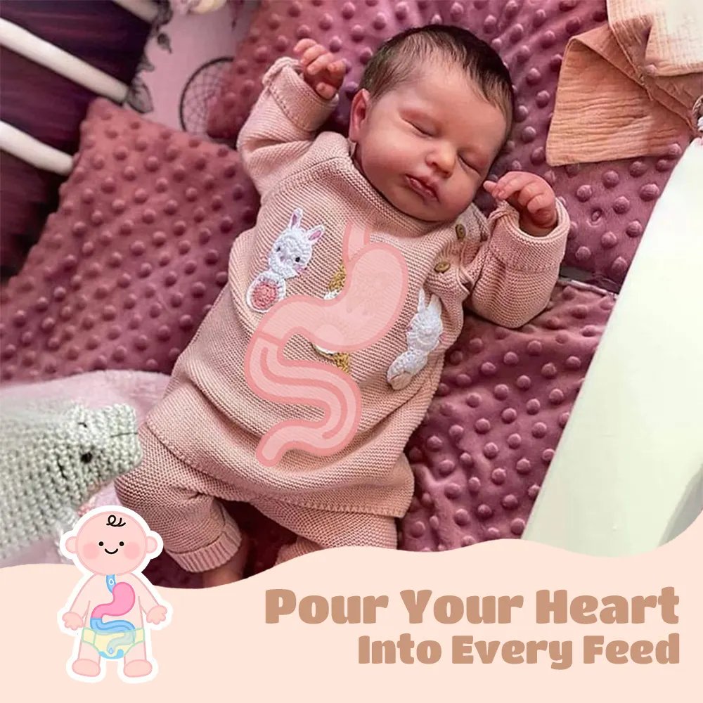 Full Body Silicone with Drink & Wet 12" and 16" Reborn Baby Doll Girl