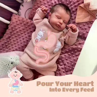 Full Body Silicone with Drink & Wet 12" and 16" Reborn Baby Doll Girl