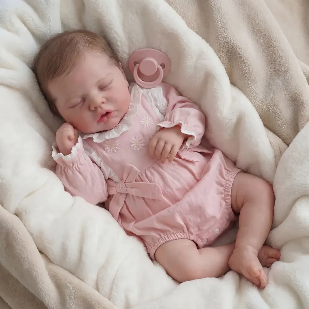 Handmade Full Body Silicone Baby Doll Rory 6–16" Flexible Newborn Girl 3+ Years, photograph 2
