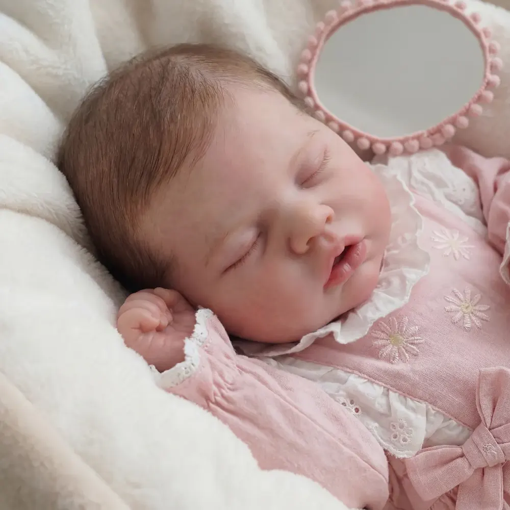 Handmade Full Body Silicone Baby Doll Rory 6–16" Flexible Newborn Girl 3+ Years, photograph 3
