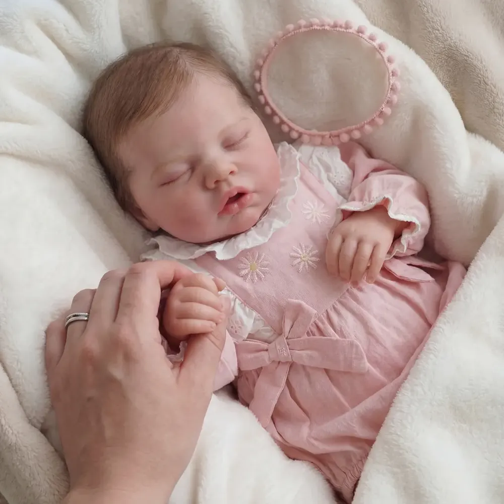 Handmade Full Body Silicone Baby Doll Rory 6–16" Flexible Newborn Girl 3+ Years, photograph 4