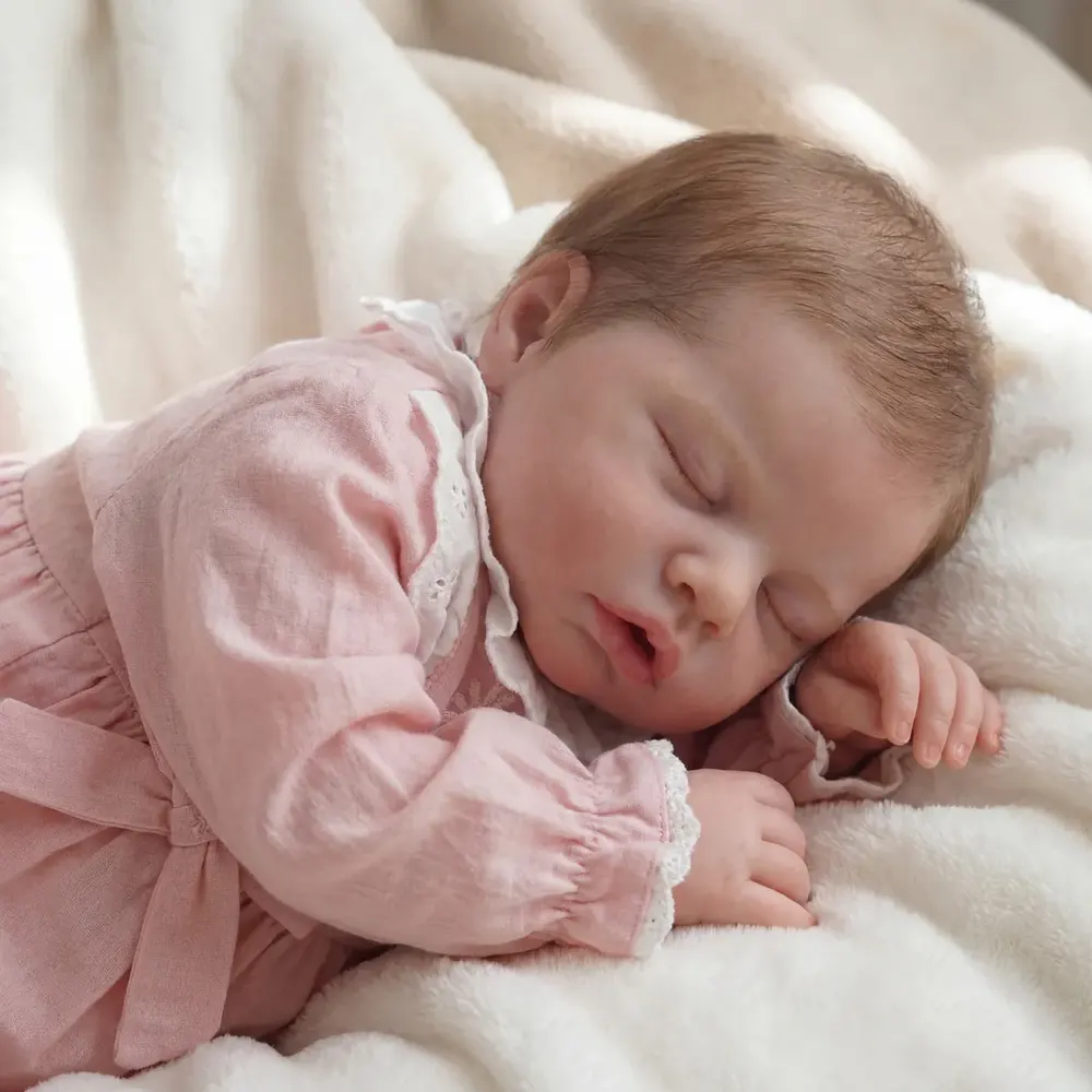 Handmade Full Body Silicone Baby Doll Rory 6–16" Flexible Newborn Girl 3+ Years, photograph 6