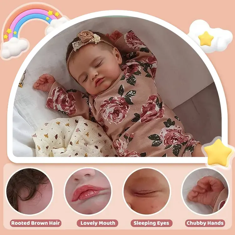 Heartbeat Dolls Handmade Reborn Dolls 20" Cute Reborn Newborn Baby Girls Doll, photograph 2