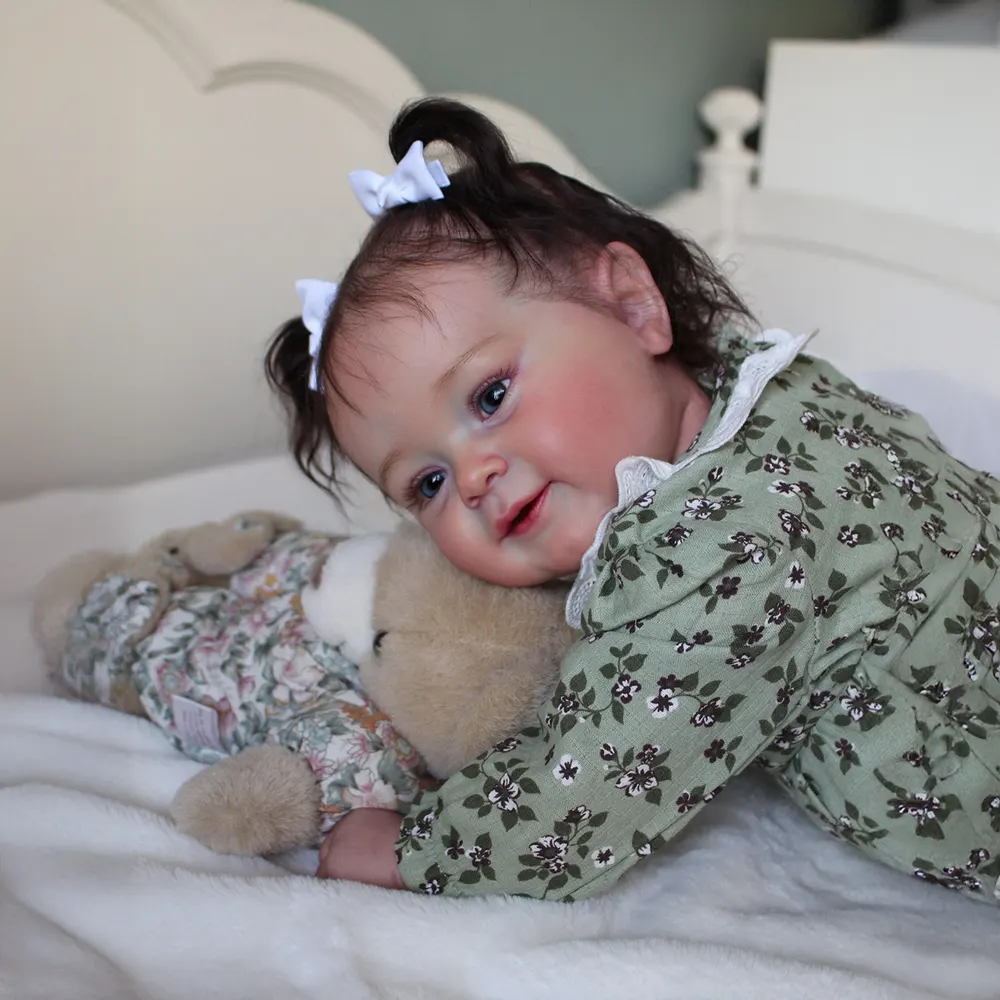 Heartbeat 20" Awake Reborn Baby Doll with Bright Brown Eyes