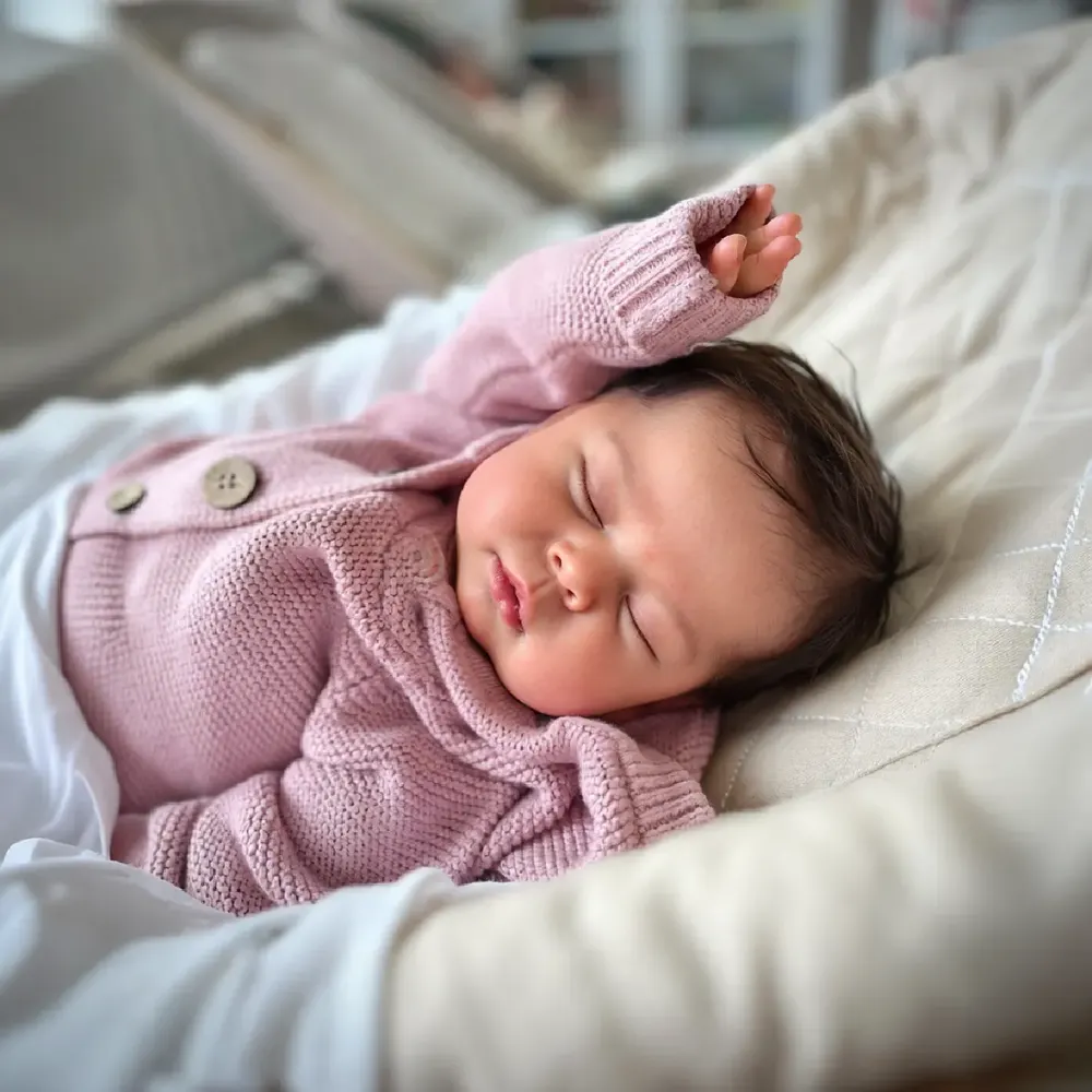 Heartbeat 20" Reborn Baby Girl Doll with Soft PP Cloth Weighted Body Could Sit, photograph 3