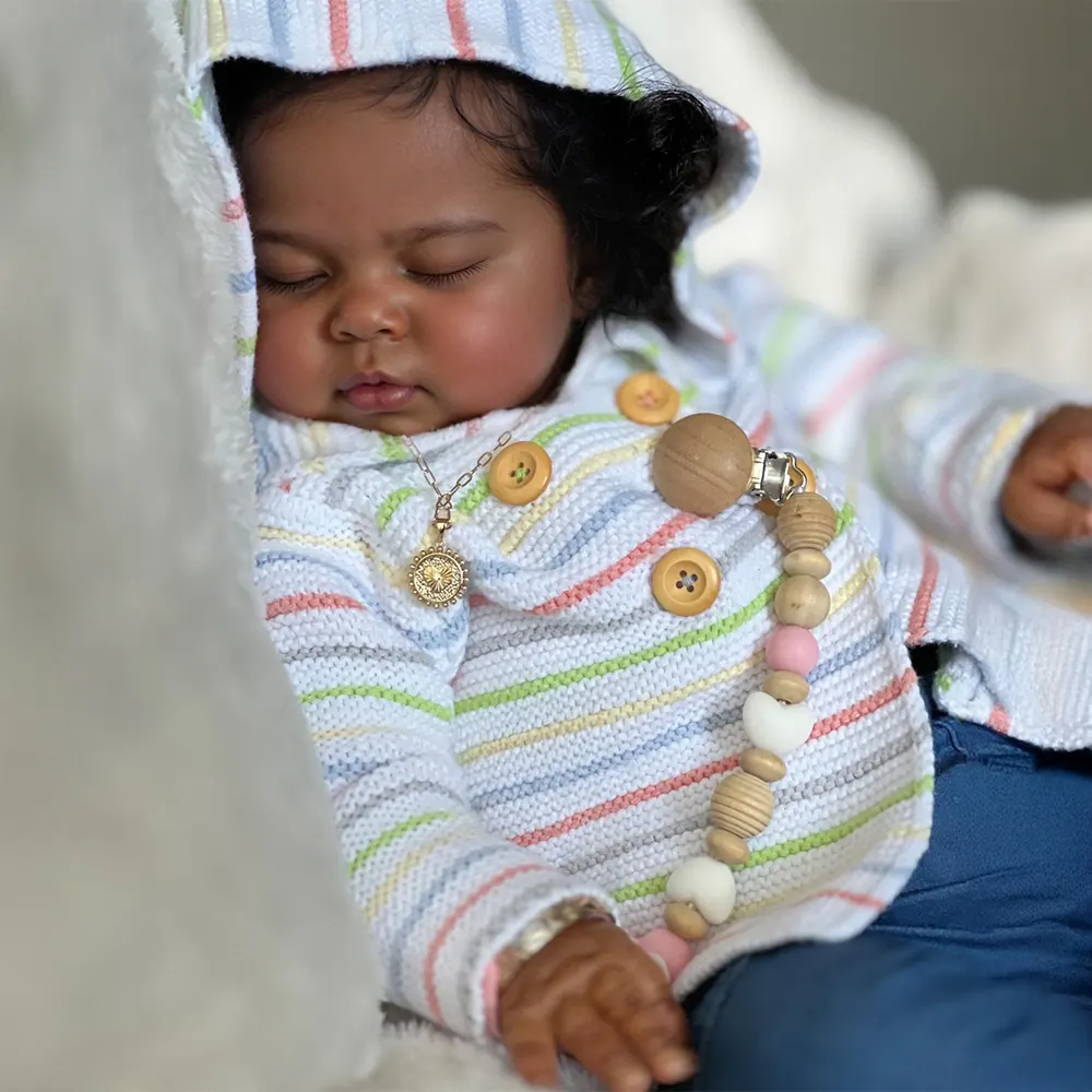Heartbeat & Breath 20" Reborn Baby Girl Doll with Plump Little Cheeks, photograph 2