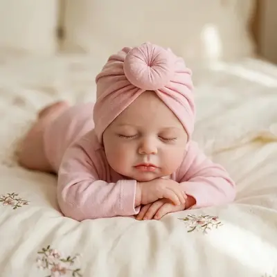 Heartbeat & Breath 20" Sleeping Reborn Baby Doll crafted with Cuddly Vinyl Feel