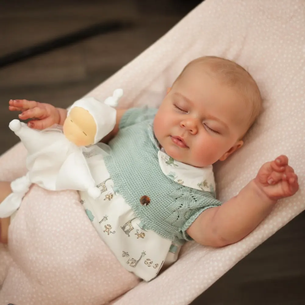 Heartbeat & Breath 20" Reborn Baby Doll Toddler Girl Doll with Gentle Heartbeat, photograph 2