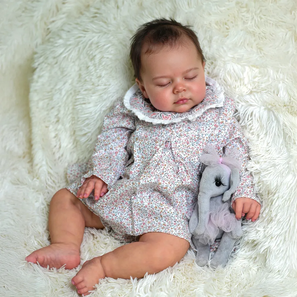 Heartbeat & Breath 20" Reborn Baby Doll with Vinyl Body and Plump Cheek, photograph 5