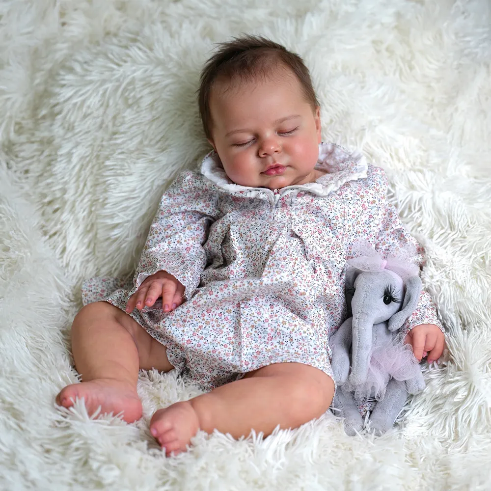 Heartbeat & Breath 20" Reborn Baby Doll with Vinyl Body and Plump Cheek, photograph 6