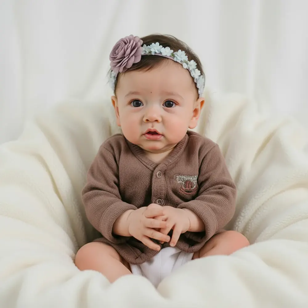 Heartbeat & Breathing Reborn Baby Girl with Soft PP Cloth, photograph 2