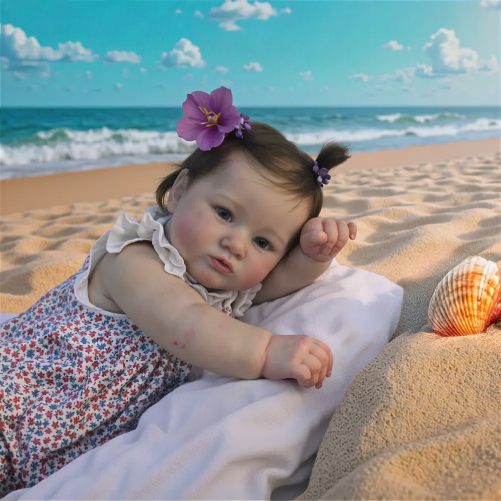 Heartbeat & Coos 20" Realistic Reborn Toddlers Doll Girl Tomayu Lifelike Handmade, photograph 4
