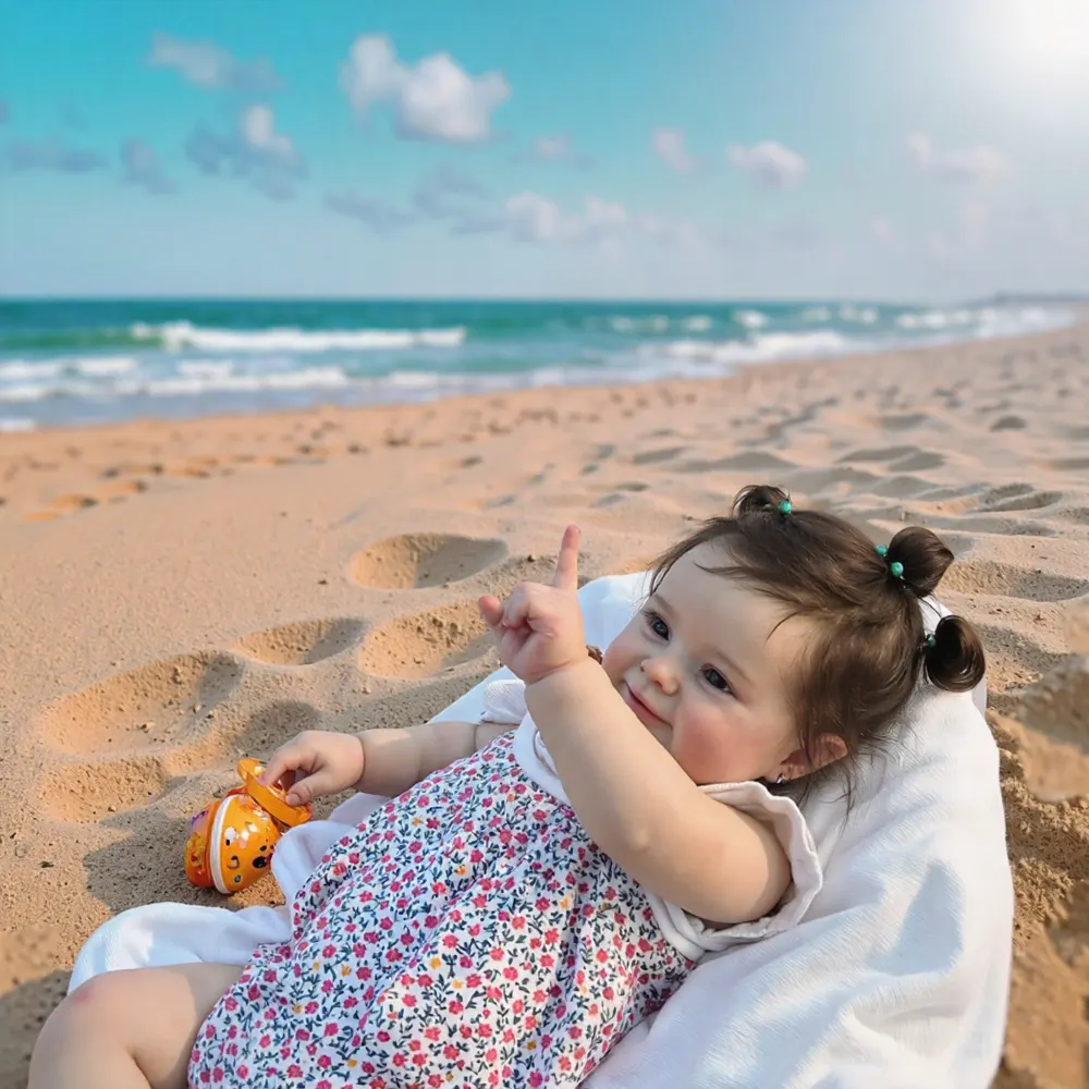 Heartbeat & Coos 20" Realistic Reborn Toddlers Doll Girl Tomayu Lifelike Handmade, photograph 5