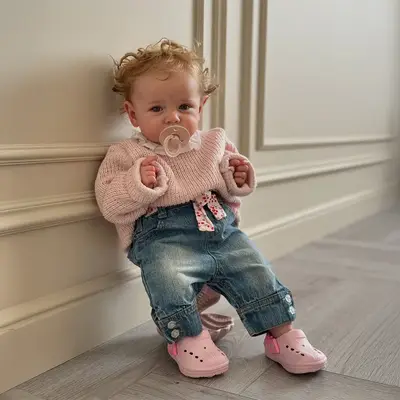 Heartbeat & Coos 20" Realistic Vinyl Body Reborn Baby Girl Doll with Rosy Cheeks