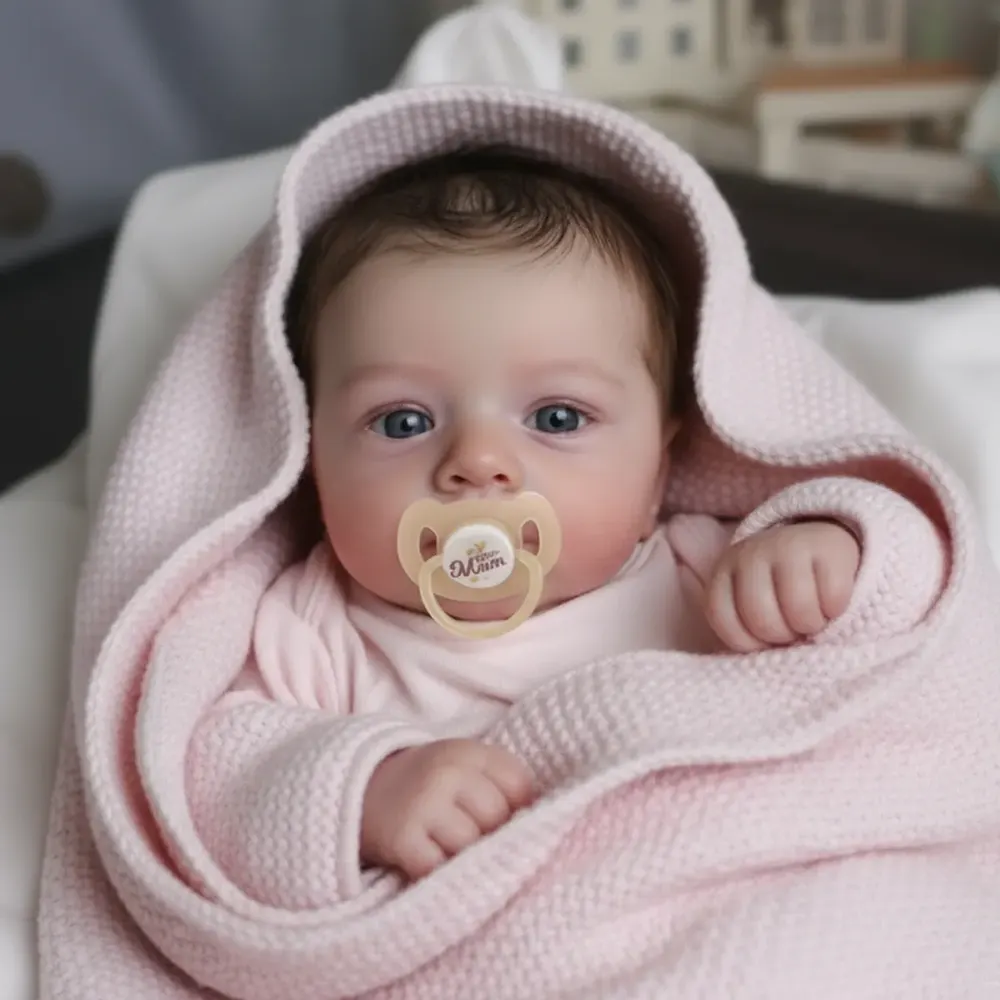 Heartbeat Coos & Breath 18" Real Lifelike Cute Awake Reborn Newborn Doll, photograph 2
