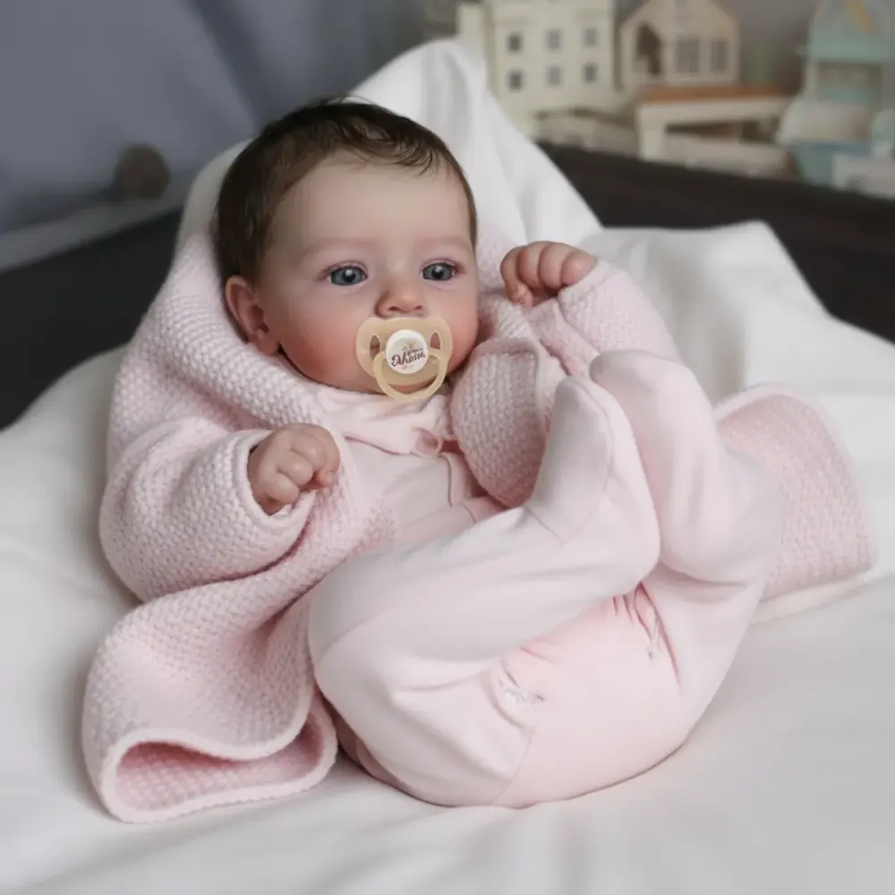 Heartbeat Coos & Breath 18" Real Lifelike Cute Awake Reborn Newborn Doll, photograph 5