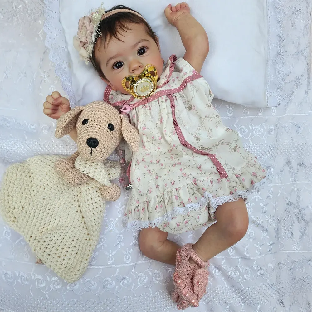 Heartbeat Coos & Breath 18" Reborn Baby Girl Doll with Baby Sound, photograph 3